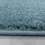 Rio One vloerkleed hoogpolig loper 80x250cm blauw