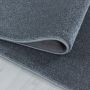 Rio One vloerkleed hoogpolig loper 80x250cm zilverkleur
