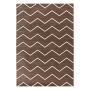 Rio Zigzag vloerkleed hoogpolig rechthoek 140x200cm koper