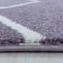 Rio Zigzag vloerkleed hoogpolig rechthoek 80x150cm lila