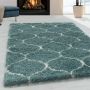 Salsa Shaggy vloerkleed hoogpolig rechthoek 80x150cm blauw