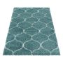 Salsa Shaggy vloerkleed hoogpolig rechthoek 160x230cm blauw