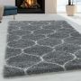 Salsa Shaggy vloerkleed hoogpolig rechthoek 80x150cm grijs