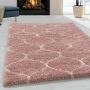 Salsa Shaggy vloerkleed hoogpolig rechthoek 120x170cm roos