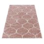 Salsa Shaggy vloerkleed hoogpolig rechthoek 120x170cm roos