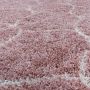 Salsa Shaggy vloerkleed hoogpolig rechthoek 160x230cm roos