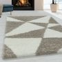 Tango Shaggy vloerkleed hoogpolig rechthoek 280x370cm beige