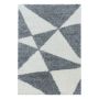 Tango Shaggy vloerkleed hoogpolig rechthoek 80x150cm grijs