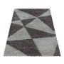 Tango Shaggy vloerkleed hoogpolig rechthoek 240x340cm taupe