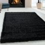Brilliant Shaggy vloerkleed hoogpolig rechthoek 280x370cm zwart