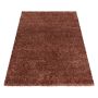 Brilliant Shaggy vloerkleed hoogpolig rechthoek 120x170cm koper