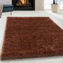Brilliant Shaggy vloerkleed hoogpolig rechthoek 120x170cm koper