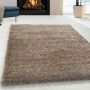 Brilliant Shaggy vloerkleed hoogpolig rechthoek 240x340cm taupe