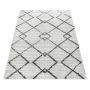 Pisa Trian vloerkleed hoogpolig loper 80x250cm crème