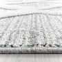Pisa Rhombus vloerkleed hoogpolig rechthoek 200x290cm grijs