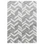 Pisa Zigzag vloerkleed hoogpolig rechthoek 280x370cm grijs