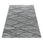 Pisa Parelle vloerkleed hoogpolig rechthoek 240x340cm grijs