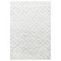Pisa Square vloerkleed hoogpolig rechthoek 60x110cm crème