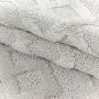 Pisa Square vloerkleed hoogpolig rechthoek 60x110cm crème