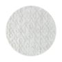 Pisa Square vloerkleed hoogpolig rond Ø 80cm crème