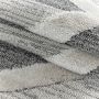 Pisa Trapeze vloerkleed hoogpolig rechthoek 80x150cm grijs