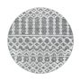 Pisa Wavy vloerkleed hoogpolig rond Ø 120cm grijs