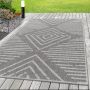 Aruba Aim buitenkleed platgeweven loper 80x250cm grijs