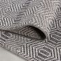 Aruba Frequen buitenkleed platgeweven rechthoek 60x100cm grijs