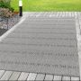 Aruba Frequen buitenkleed platgeweven rechthoek 60x100cm grijs