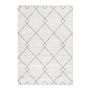Taznaxt Haki vloerkleed laagpolig loper 80x250cm crème