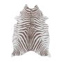 Etosha Zebra antislip vloerkleed platgeweven rechthoek 150x200cm imitatie dierenhuid bruin