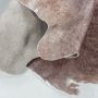 Etosha Koe antislip vloerkleed platgeweven rechthoek 100x135cm imitatie dierenhuid bruin