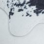 Etosha Holstein antislip vloerkleed platgeweven rechthoek 150x200cm imitatie dierenhuid zwart