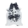 Etosha Holstein antislip vloerkleed platgeweven rechthoek 150x200cm imitatie dierenhuid zwart