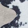 Etosha Holstein antislip vloerkleed platgeweven rechthoek 150x200cm imitatie dierenhuid zwart