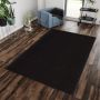 Catwalk antislip vloerkleed laagpolig rond Ø 80cm zwart