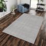 Catwalk antislip vloerkleed laagpolig rechthoek 240x340cm zilverkleur