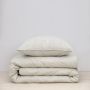 Damai Ebba 1-persoons dekbedovertrekset 140x220cm bio katoen beige