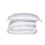 Damai Linea 1-persoons dekbedovertrekset 140x220cm satijn wit