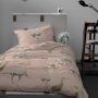 Damai Sloane 1-persoons dekbedovertrekset 135x200cm katoen roze