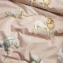 Damai Sloane 1-persoons dekbedovertrekset 135x200cm katoen roze