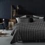 Damai Timber 2-persoons dekbedovertrekset 200x220cm flanel grijs