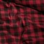 Damai Timber 1-persoons dekbedovertrekset 155x220cm flanel rood