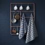 DDDDD Barbeque theedoek 65x65cm blauw (6 stuks)