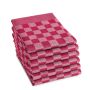 DDDDD Barbeque theedoek 65x65cm rood (6 stuks)