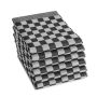 DDDDD Barbeque theedoek 65x65cm zwart (6 stuks)
