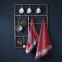 DDDDD Friesian theedoek 60x65cm rood (6 stuks)