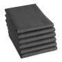 DDDDD Logo theedoek 60x65cm antraciet (6 stuks)