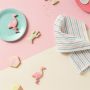DDDDD Fun vaatdoek 30x30cm pastel multikleur (4 stuks)
