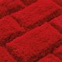 Seahorse Metro badmat 50x60cm rood (2 stuks)